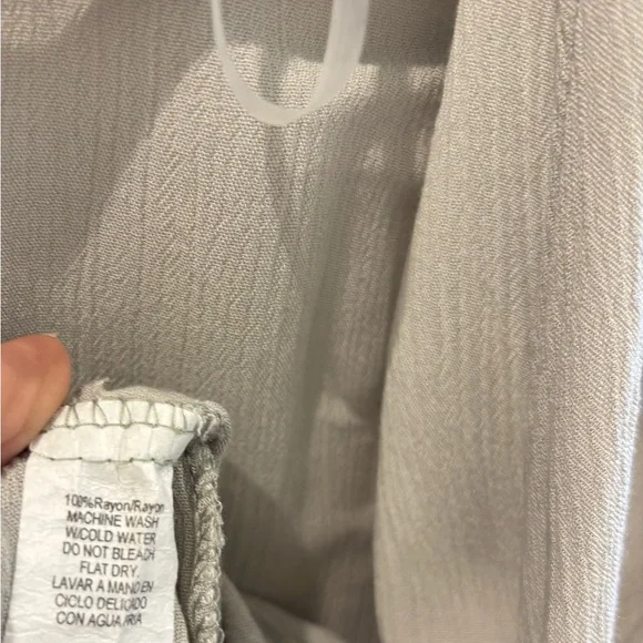 Pale Celery Color Tie-Front Cardigan - Picture 4 of 4